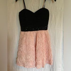 Black & pink dress